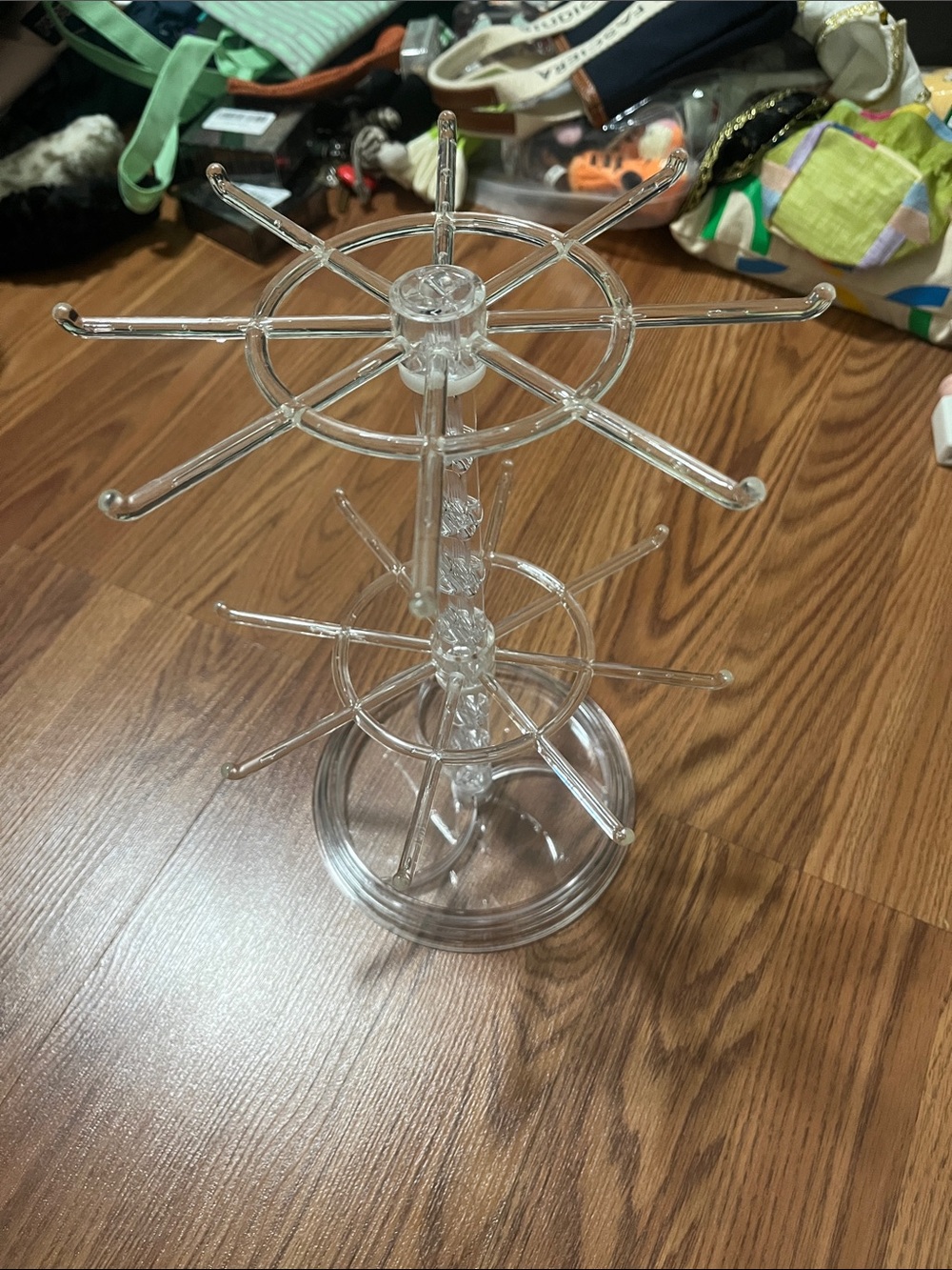 Clear Acrylic Tiered Jewelry Stand